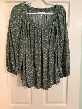 Print Peasant blouse